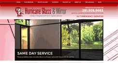 Desktop Screenshot of hurricaneglasshouston.com